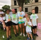 Group of kids at community event