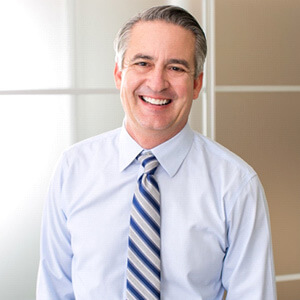 smiling middle-aged businessman