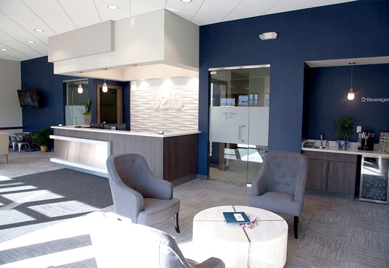 Welcoming dental office reception desk