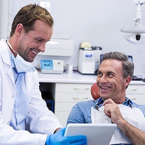 Man at dentist in Denison