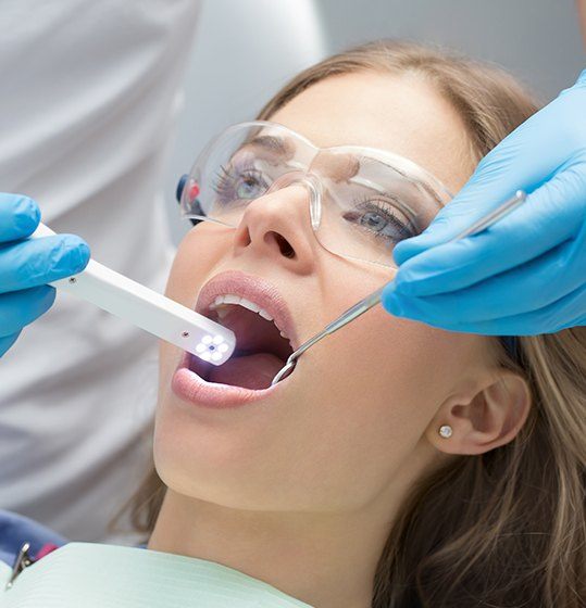 Dentist capturing intraoral images